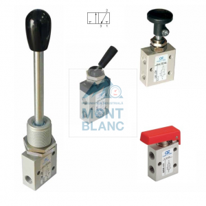 Distribuitor pneumatic aer  G1/8 16 mm actionate manual